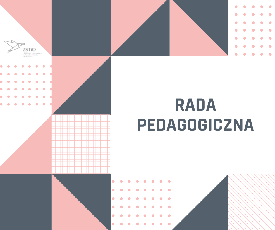 grafika w różowe i szare trójkąty