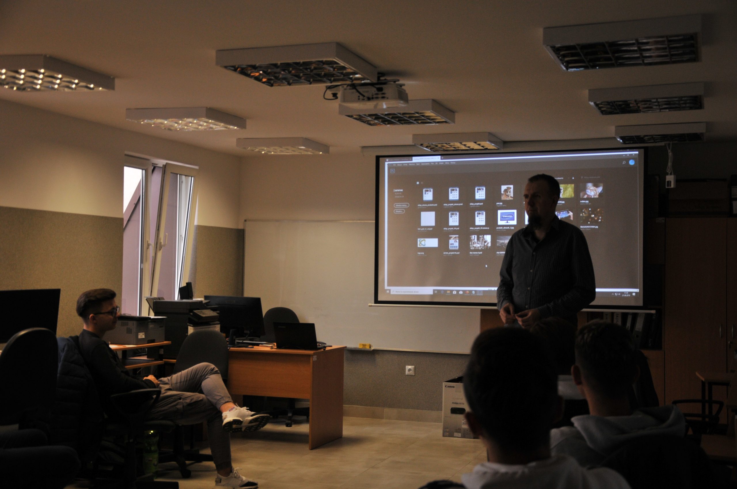 zajęcia z wykorzystaniem rzutnika